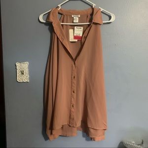 Open Sleeve Flowy Blouse